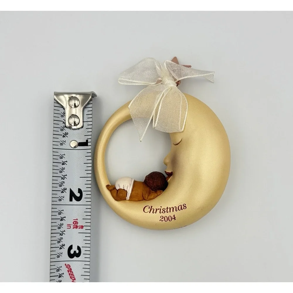 Hallmark Keepsake Ornament African American Baby's First Christmas 2004 Moon VTG